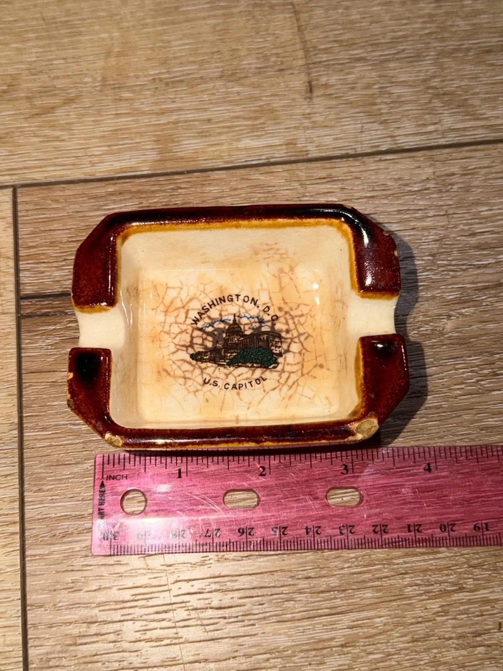 Vintage‎ Mid Century Washington DC Capitol Ceramic Ashtray
